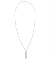 Rick Owens Logo-engraved Sarcophagus Charm Necklace In White