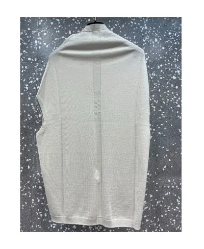 Rick Owens Logo Knitted Pullover In Gray