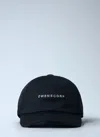 Rick Owens Logo Motif Baseball Cap In Black