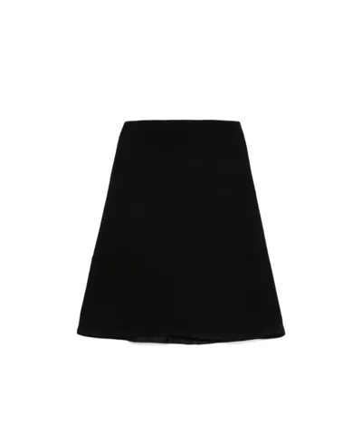 Rick Owens Logo Scarf In Black
