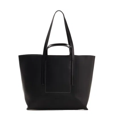 Rick Owens Logo Shoulder Bag In Black
