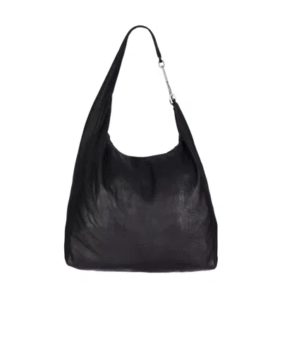 Rick Owens Logo Shoulder Bag In Black