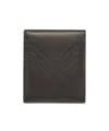 Rick Owens Logo-stamp Leather Cardholder In Black