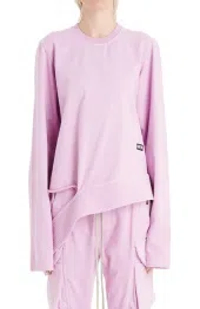 Rick Owens Logo Sweater In Pink