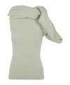 Rick Owens Banded Tshirt Knit Top Clothing In Gray