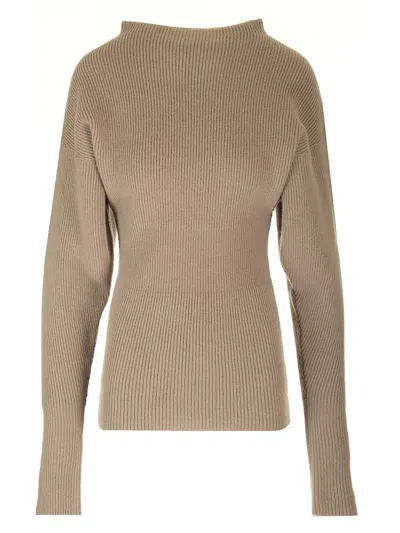 Rick Owens Gray Porterville Dafne Sweater In 34 Dust