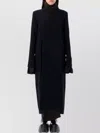 Rick Owens Long Coat Structured Back Vent In Black