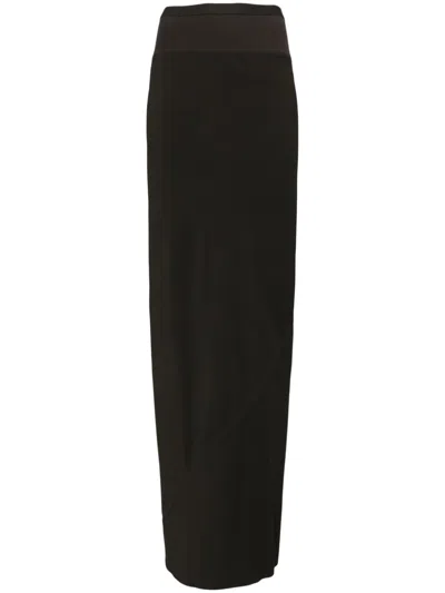 Rick Owens Long Coda Skirt In Neutrals