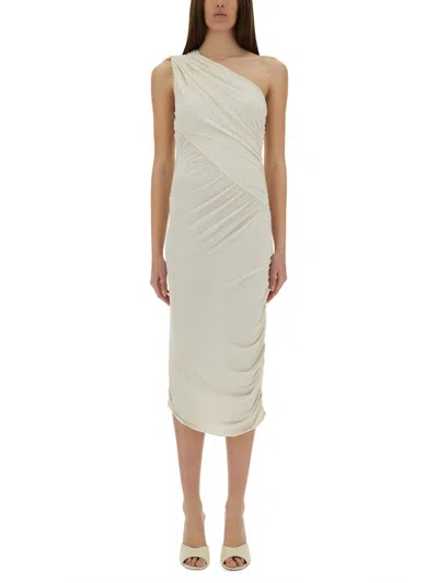 Rick Owens Long Dress "amira" In White