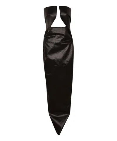 Rick Owens Long Dress In Black
