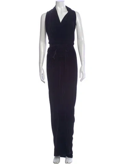 Pre-owned Rick Owens Long Dress In Purple