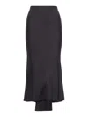 Rick Owens Draped-detail Asymmetric-hem Skirt In Black