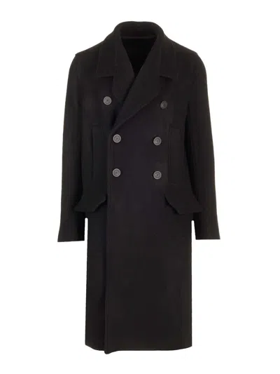 RICK OWENS LONG OFFICERS COAT