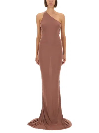 RICK OWENS LONG ONE-SHOULDER DRESS