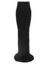 Rick Owens High-waisted Floor-length Skirt With Seam Detailing In Black