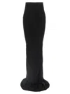 Rick Owens High-waisted Floor-length Skirt With Seam Detailing In Black