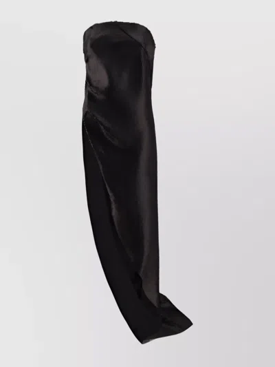 Rick Owens Long Top In Black