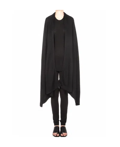 Rick Owens Long Shawl In Black
