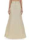 Rick Owens High-waisted Flared Hem Skirt Pockets In Neutral
