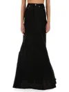 Rick Owens Long Skirt In Black