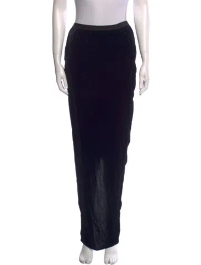 Pre-owned Rick Owens Long Skirt In Black