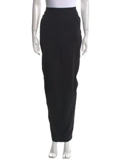 Pre-owned Rick Owens Long Skirt In Black