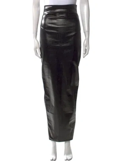 Pre-owned Rick Owens Long Skirt In Black