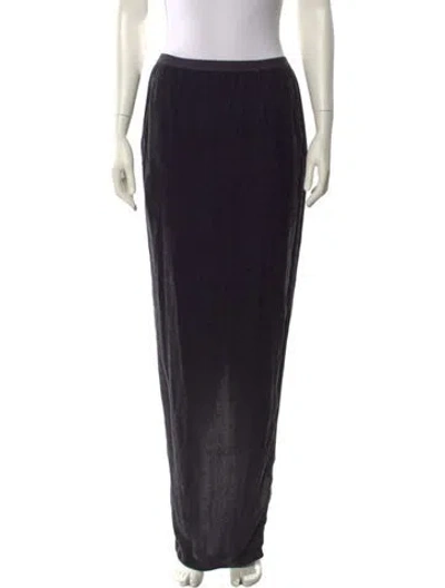 Pre-owned Rick Owens Long Skirt In Black