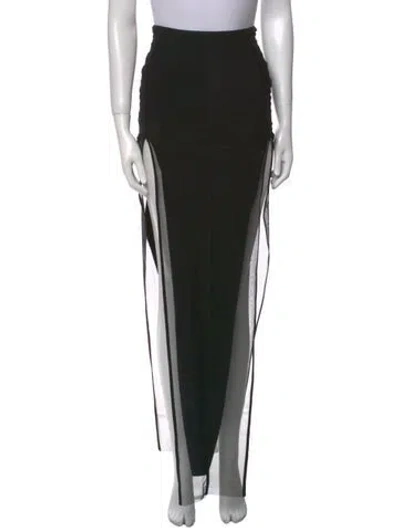 Pre-owned Rick Owens Long Skirt In Black