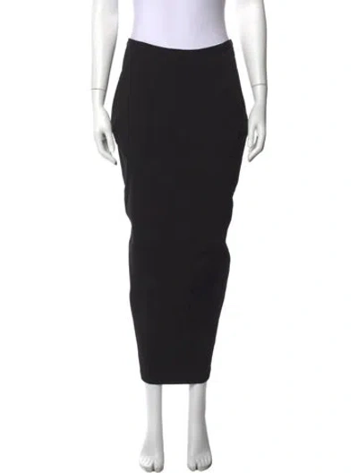 Pre-owned Rick Owens Long Skirt In Black