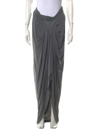 Pre-owned Rick Owens Long Skirt In Black