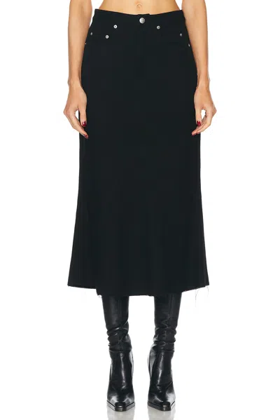 Rick Owens Long Skirt In Black