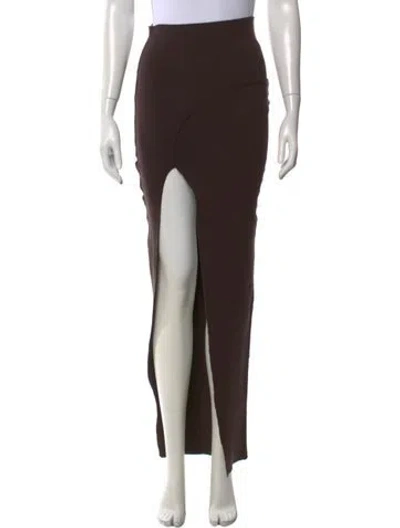 Pre-owned Rick Owens Long Skirt In Brown