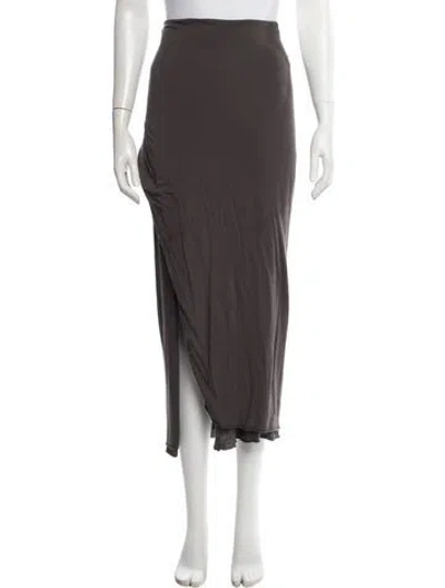 Pre-owned Rick Owens Long Skirt In Brown