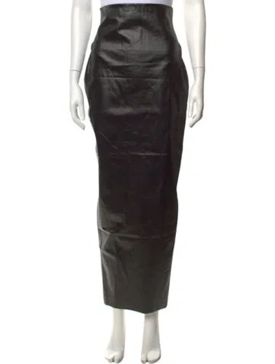Pre-owned Rick Owens Long Skirt In Brown