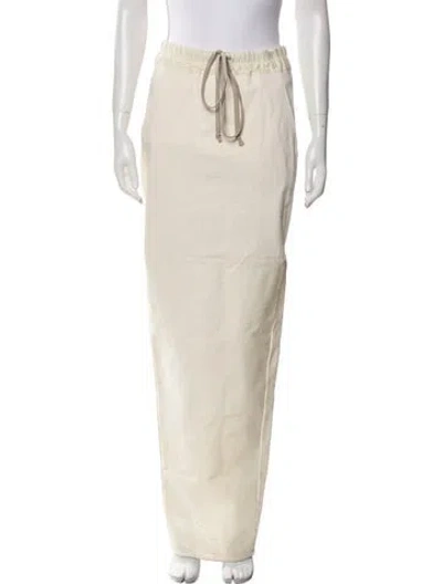 Pre-owned Rick Owens Long Skirt In Neutral