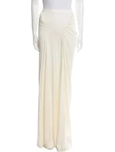 Pre-owned Rick Owens Long Skirt In Neutral