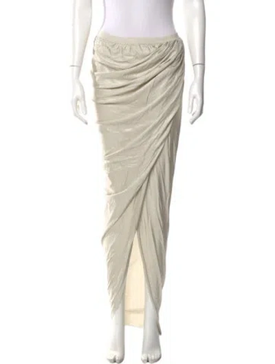 Pre-owned Rick Owens Long Skirt In Neutral