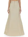 Rick Owens High-waisted Flared Hem Skirt Pockets In Neutral