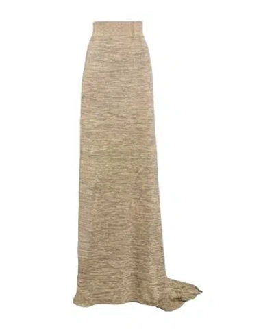Rick Owens Long Skirt In Nude