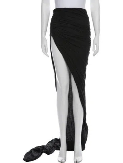 Pre-owned Rick Owens Long Skirt W/ Tags In Black