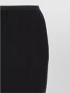 Rick Owens Long Skirt With Elastic Waistband And Back Slit In Black