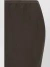 Rick Owens Long Skirt With Soft Pillar Design In Gray