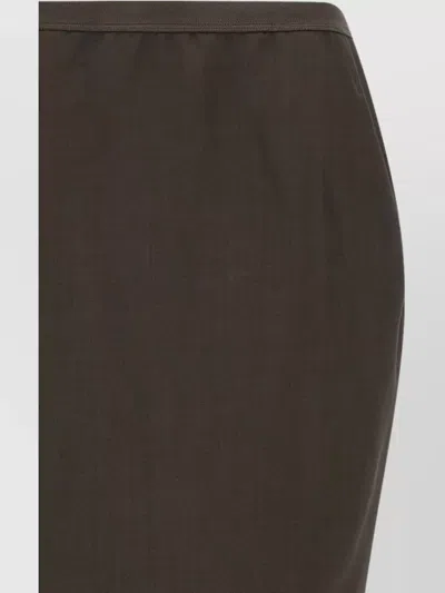 Rick Owens Long Skirt With Soft Pillar Design