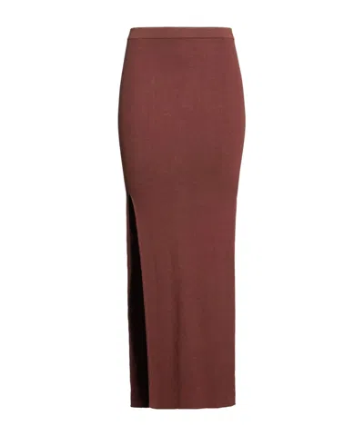 Rick Owens Long Skirts In Brown