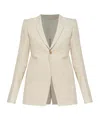 Rick Owens Long Sleeve Blazer In White