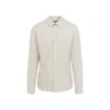 Rick Owens Work Shirt With Buttoned Cuffs And Chest Pockets In Neutral
