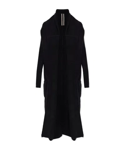 Rick Owens Long Sleeve Cardigan In Black