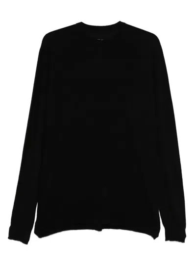 Rick Owens Long-sleeve Cashmere Sweater In Black