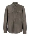 Rick Owens Long Sleeve Casual Jacket In Green